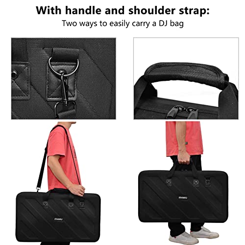 Lightweight Molded Hard Storage Case Fits for Pioneer RX, SX, SX2, SX3, Denon MC7000, FLX6 (L-27.2x 15.7 x 4 Inch) - size: DDJ-FLX6/SX2/SX3