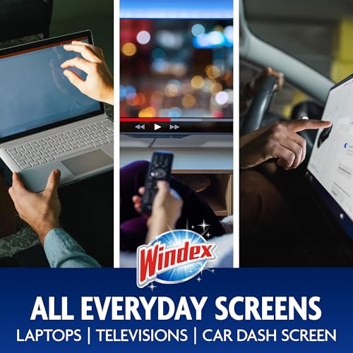 Windex Electronics Screen Wipes for Computers, Phones, Televisions and More, 25 Count - Pack of 3 (75 Total Wipes) - size: 25 Count (Pack of 3)