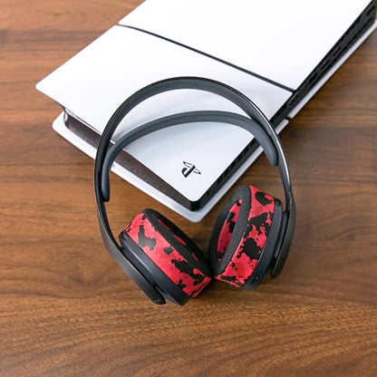 WC Freeze Pulse 3D - Cooling Gel Earpads for Sony PS5 Pulse 3D | Made by Wicked Cushions | Thicker Cushion & Wider Opening | Red Camo - color: Red Camo