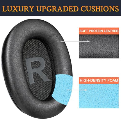 SOULWIT Earpads for Mpow (H12/H10/RCA H033C) - Black