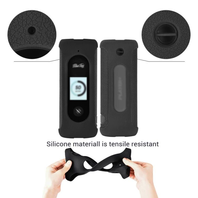 Carrying Silicone Cover Case Compatible with Blue Tees Golf Player+ GPS Speaker with Touch Screen Display (Black)