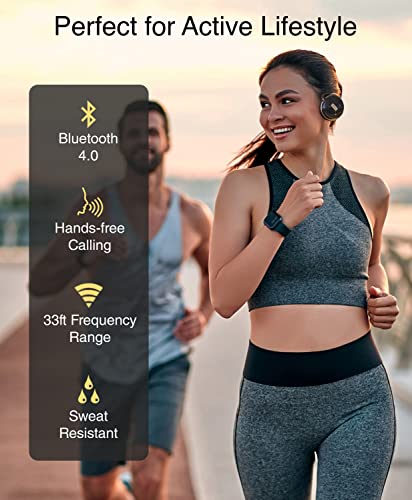 Kinivo BTH240 PRO Bluetooth Wireless Headphones (On-Ear, HiFi Stereo Music, 30 Hours Playtime, Built-in Mic, Foldable Headset, Hands-Free Calling) - size: BTH240-PRO