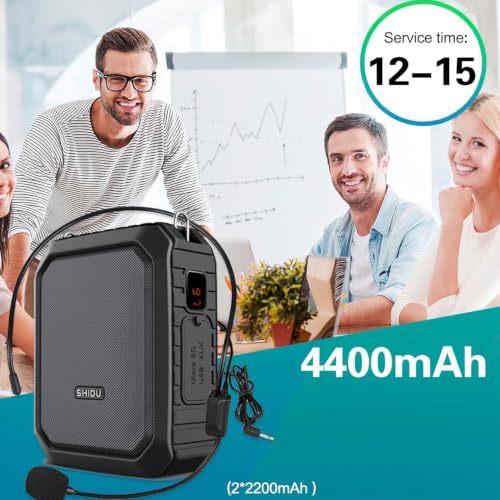 Voice Amplifier with Lapel Mic/Microphone Headset