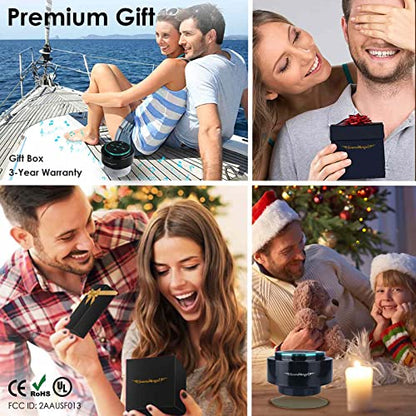 XLEADER, Upgraded, Pro Shower Speaker, Certified IPX7 Waterproof Bluetooth Speaker, with Suction Cup, Silicone Lanyard, 8W Crystal Sound&Rich Bass, 15H Playtime, Ideal Gifts - SoundAngel Mate(2 Gen) - color: A Blue