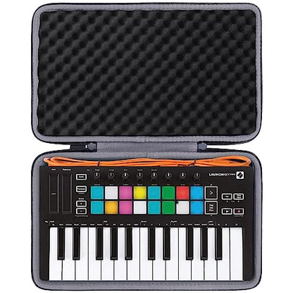 co2CREA Hard Travel Case Replacement for Novation Launchkey Mini MK3 / FLkey Mini 25-Key MIDI Keyboard Controller - style: Launchkey Mini MK3 MK2 Case