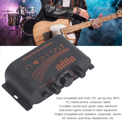 Mini Audio Power Amplifier, AK170 40W Channel HiFi Stereo 2.0 Digital Amp DC12V, Audio Amplifier Receiver for Speakers, TV, Phone, DVD, CD, Set Top Box, Car, Headphones
