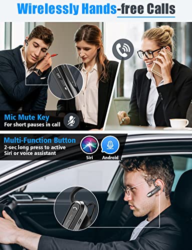 Link Dream Bluetooth Earpiece for Cell Phone with Mute - size: 1 Pack