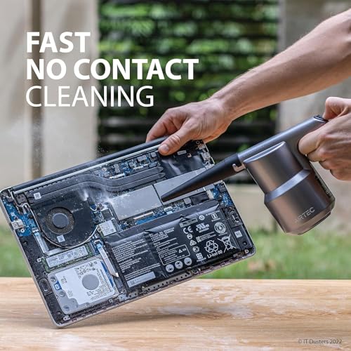 IT Dusters AirTec Ultra Electric Air Duster Blower for PC, Laptop, Console, Electronics and Home Cleaning, Environmental Alternative to Spray air can Duster Keyboard Cleaner (Type 3)