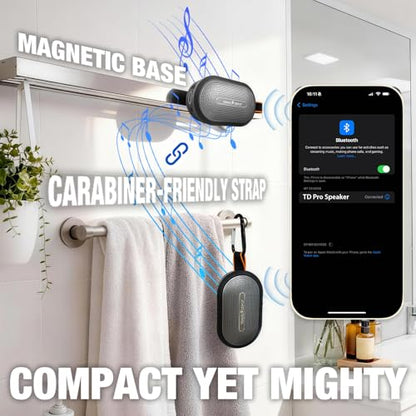 Travel Depot Magnetic Bluetooth Speaker for Golf Cart, Portable Waterproof | Wireless Speaker, Loud Stereo Sound, 18H Battery, IP66 Outdoor Speaker with TWS, Bluetooth 5.3 for Travel, Beach, Hiking - size: 1 Pack