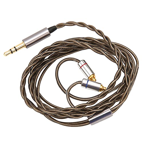 Earphone Upgraded Cable Replacement, MMCX to 3.5mm Silver Plated Copper Core Headphone Cable, for IE300 IE600 IE900 SE215 SE846