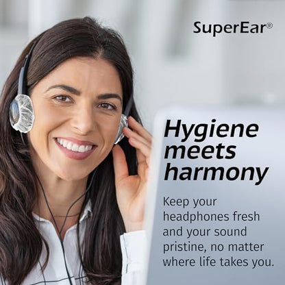 SuperEar Headphone Covers - Disposable Headset Ear Covers - 50 Pair (2.5")