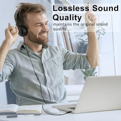 USB A Male Cable to 3.5mm 97cm/3.2FT TRRS Aux Female Jack Audio Adapter | External Sound Card 3.5mm Aux Stereo Converter Compatible with Headphone Earphone Speaker to PC Laptop Desktop PS4 PS5