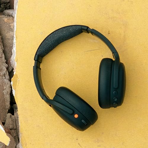 Skullcandy Crusher ANC 2 Noise Cancelling Wireless Headphones - True Black | Multi-Sensory Crusher Bass, Over-Ear Fit, Bluetooth, 60 Hours Battery, Working Out, Gym, Travel, Studying, Music, Gaming - color: True Black