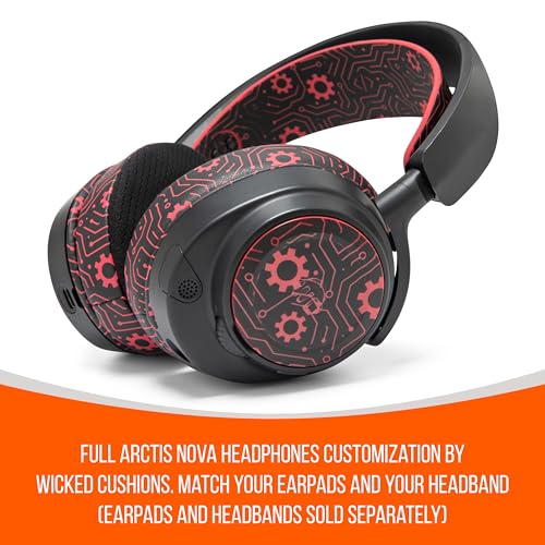 WC Side Plates for Arctis Nova Headsets, by Wicked Cushions | Fits Arctis Nova Pro Wireless/Pro Wired/Nova Elite/Nova Pro Omni/Nova 7 / 7X / 7P | Techne - color: Techne
