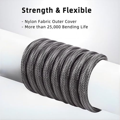 1Pack 6.56FT XLR to Banana Speaker Cable for Speaker Power Amplifier | Banana Plug to XLR Male, Male to 2 Male Plugs XLR Cable, OFC 12AWG Wire, Heavy Duty Nylon Braided Cover(Black/2M)