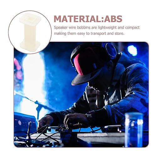 TOYANDONA 4pcs Audio Wire Storage Bobbin Rack Portable Cable Reel for Speaker Circuits Lightweight Material for Studios Live