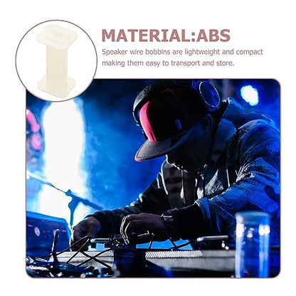 TOYANDONA 4pcs Audio Wire Storage Bobbin Rack Portable Cable Reel for Speaker Circuits Lightweight Material for Studios Live