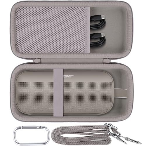Case for Bose SoundLink Flex 2nd Gen/SoundLink Flex Bluetooth Speaker | Protective Storage Box, Portable Carrying Box, Smooth Zipper, Zippered Closure, Travel-ready, Sandstone Case - color: Sandstone
