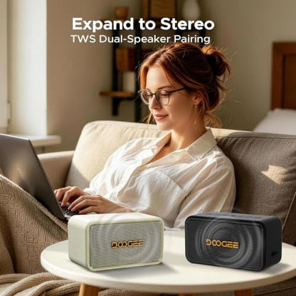 Field Rush Portable Speakers, 130W Peak Wireless Speaker with 2.1 Stereo Sound, Big Sound and Deep Bass, 28H Playtime Outdoor Speaker, IP67 Waterproof, TWS Pairing EQ Modes for Home/Party/Beach White - color: White