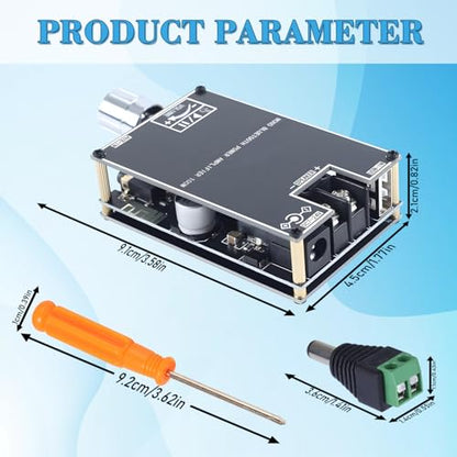 ZK-1001B Bluetooth 5.1 Audio Amplifier Board with 100W Mono,DC 7-24V Mini Audio Power Amplifier Module,Bluetooth/AUX/USB Input,with Volume Control,DIY Speaker System Kit for Home Car - size: ZK-1001B