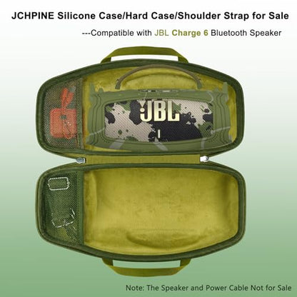 JCHPINE Silicone Cover and Carrying Case for JBL Charge 6 Bluetooth Speaker | Accessories for JBL Charge 6 AI Sound Bluetooth Speaker Protective Cases with Shoulder Strap (Squad) - color: Squad