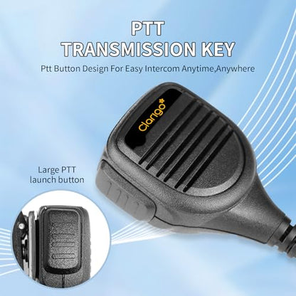 SMKT-1 Shoulder Microphone 5-Pack Wired Speaker Mic Compatible for Baofeng and Kenwood BTECH Retevis Samcom Radios - color: SMKT-1
