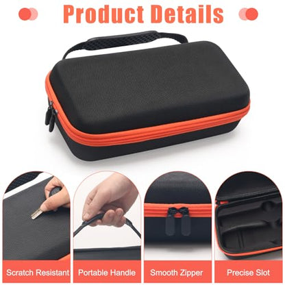 Coitak Wireless Microphone Case for JBL Wireless 2 Mic System, Box Only | Handheld Dual Mic Case, 2 Mic Foam Covers, Portable Storage Bag, Box Only