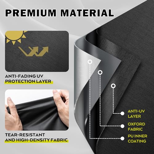 Griddle Cover for Blackstone ProSeries 2-Burner 22" Propane Omnivore Griddle, Flat Top Grill Cover for Blackstone Pro Series 22in Grill 2414 2165 2063 - size: 47"L x 23"D x 37"H