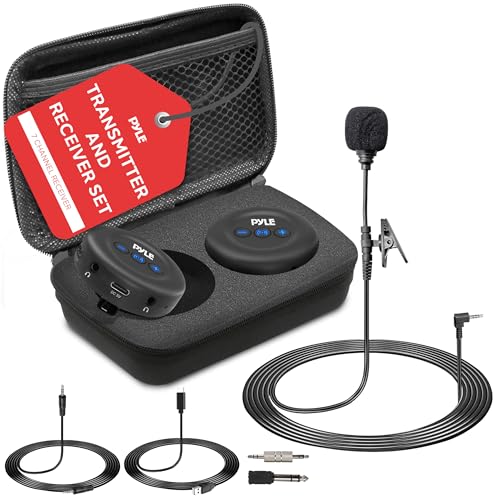 Pyle Wireless Audio Transmitter and Receiver Set – Low Latency Bluetooth Adapter with 3.5mm AUX & RCA Inputs/Outputs, Plug & Play for TV, Projector, Speakers, Headphones & Soundbars