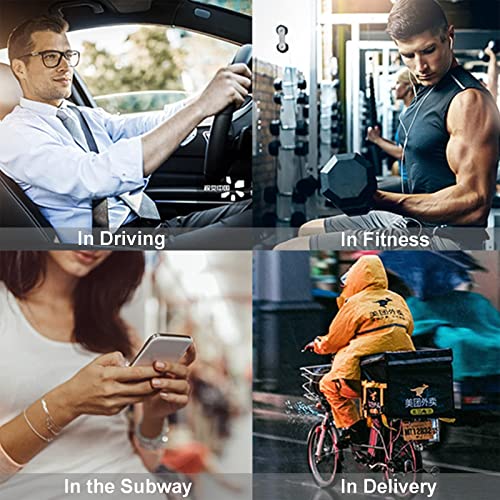 Open Ear Headphones Bluetooth Single Bone Conduction Wireless Earbuds with Earhooks Microphone Earphones Waterproof Long Battery Life Earpiece for Workout Sports Running Android iOS Non Ear Plug Red - color: Red