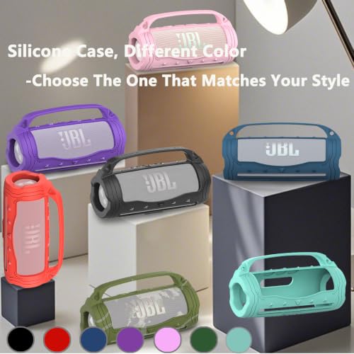 Silicone Cover Case for JBL Flip 7 Portable Bluetooth Speaker - color: Teal