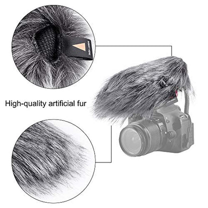 COMICA CVM-V30 LITE B Video Microphone,Super-Cardioid Condenser On-Camera Shotgun Microphone for Canon Nikon Sony Panasonic DSLR Cameras,Mic for iPhone Android(with Windmuff)
