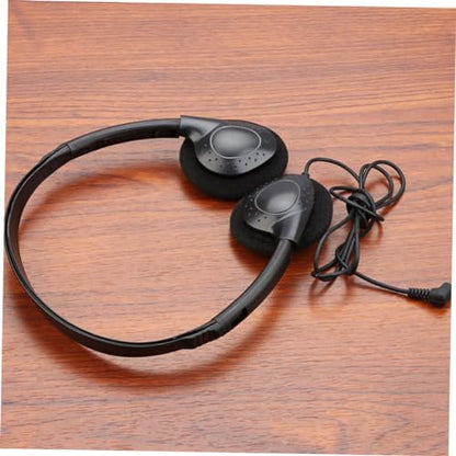 Happyyami Wired Noise Reduction Headset for Tablet Ergonomic Over Ear Headphones Lightweight and Comfortable Design for Long Use Durable and Practical for Home Office Work