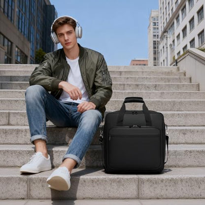 Padded Nylon Mixer Gig Bag Case, 15.4" x 15" x 5.1", Protector Gear Mixer Gig Bag with Removable Strap, DJ Controller Travel Shoulder Bag For RODECaster Pro II, TC Helicon GOXLR, MG10XU 10