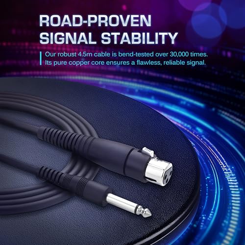 CAROL Edur-916S Silver XLR Wired Vocal Microphone for Singing－Supercardioid | Patented dual-shock-mount minimizes handling noise. Anti-rolling grille keeps the microphone secure on desk. - color: Silver