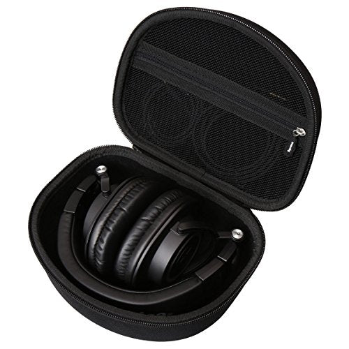 Aproca Case Compatible with Audio-Technica ATH-M50X ATH-M50XGM ATH-M40x ATH-M30x ATH-M20x / Sony MDR7506 Professional Studio Monitor Headphones, Portable Storage Bag for Accessories (Black)