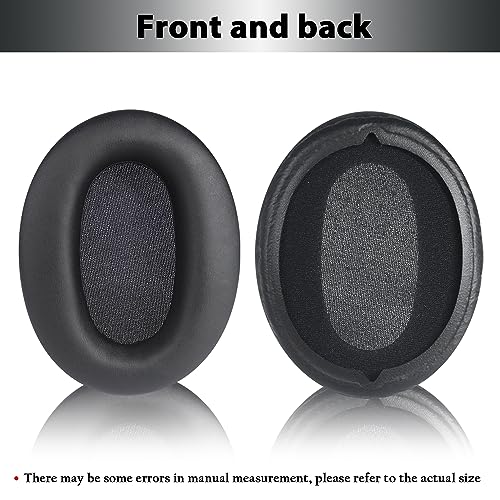 Adhiper Replacement Ear Pads for Sony WH-CH720N, WH-CH710N - Black | Softer Protein Leather & High-Density Memory Foam Earpads for Sony Headphones - color: Black