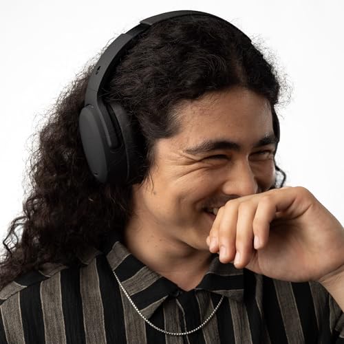Skullcandy Crusher ANC 2 Noise Cancelling Wireless Headphones - True Black | Multi-Sensory Crusher Bass, Over-Ear Fit, Bluetooth, 60 Hours Battery, Working Out, Gym, Travel, Studying, Music, Gaming - color: True Black