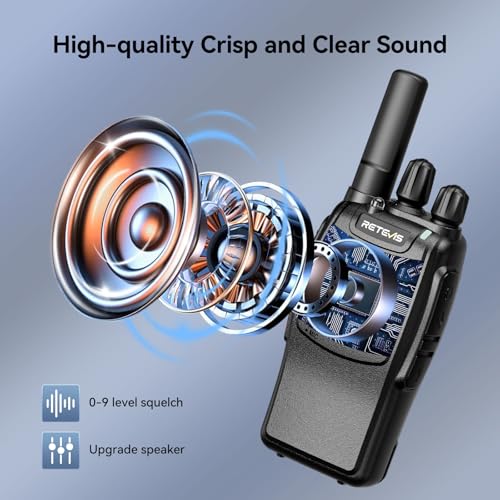Retevis H777 Walkie Talkies for Adults with Clear Audio, Flashlight USB C | Rechargeable Portable FRS-Two Way Radio 10 Pack for School Event Planning, Emergency Alarm, Short Antenna, Compact to Carry - style: Without Screen