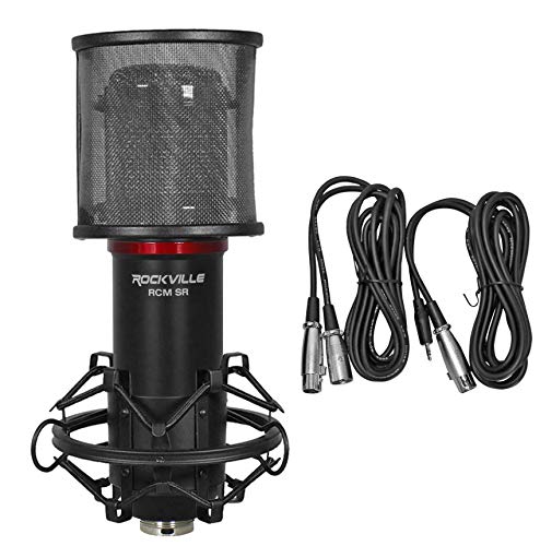 Audiosavings Bundle: Focusrite SCARLETT 18I16 4G 4th Gen 24-bit 192 kHz Audio Recording Interface Bundle with Rockville RCM SR Studio/Recording Condenser Microphone Mic w/Samsung Capacitors (2 Items)