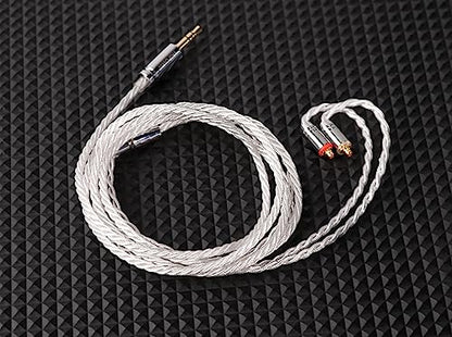 Linsoul Tripowin Solstice 26AWG Silver-Plated Copper HiFi IEM Cable for in Ear Monitor, Audiophile(MMCX) | for in Ear Monitor, HiFi Wired Earbuds, Gaming IEM, Audiophile& Musician Use, MMCX - size: MMCX