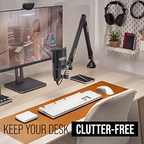 Rode Podcaster USB Mic and PSA1+ Studio Arm with Cable Management, Black