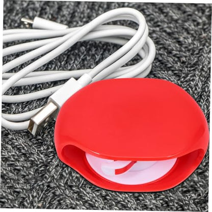 DOITOOL Roll Data Cable Organizer Retractable Cable Winder Headphone Organizer Auto Earbud Red Hub Portable