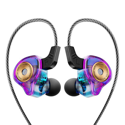 Piluyaa QKZ AK6 Ultra Wired Gaming Earbuds in-Ear Monitors Headphones MIC - color: Colorful