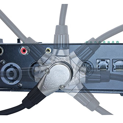 90 Degree Adjustable 3 Pin XLR Right Angle Connector - 7 Clockable Positions (Female) - color: FEMALE