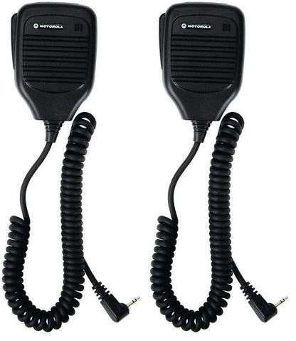 Motorola 53724 Remote Speaker Microphone (Black) (Pack of 2) - size: 1 Count (Pack of 2)