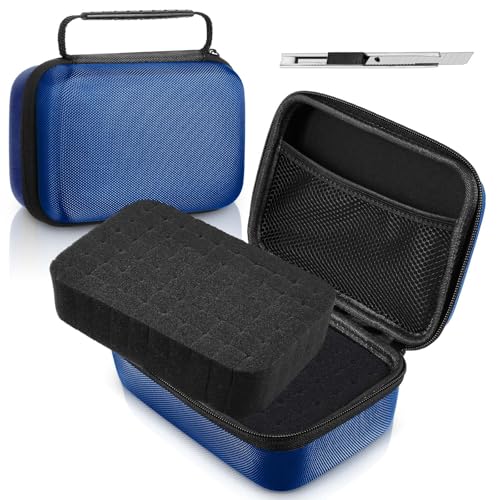 Relaxweex Hard Case with Foam, Blue, 13.5 x 9.8 x 5.5 Inch - color: Blue, size: 13.5 x 9.8 x 5.5 inch