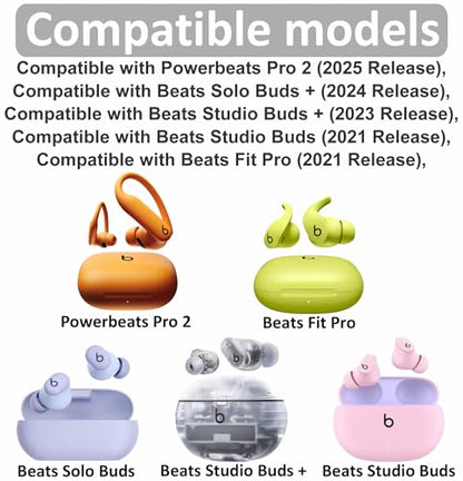 Powerbeats Pro 2 Double Flange Ear Tips, 6 Pairs S/M/L Replacement Soft Silicone Rubber Flexbiel Gel Eartips Fit in Case Accessories Compatible with Powerbeats Pro 2nd - 2 Flange Black