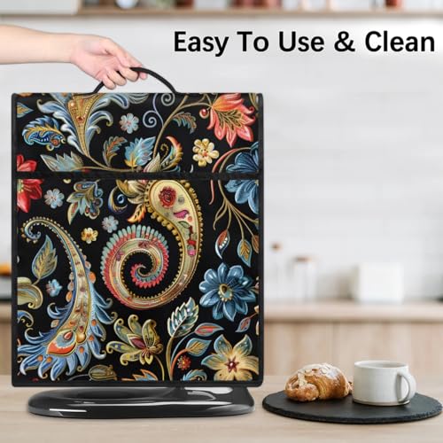 Kitchen Aid Mixer Cover Compatible with 6-8 Quarts, Paisley Stand Mixer Cover, Dust Cover with Zipper Pocket, Kitchen Aid Mixer Accessories, Kitchen Appliance Organizer Bag - color: Paisley