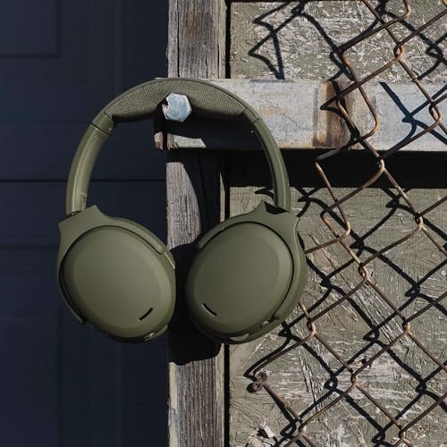 Skullcandy Crusher ANC 2 Noise Cancelling Wireless Headphones - Drab | Multi-Sensory Crusher Bass, Over-Ear Fit, Bluetooth, 60 Hours Battery, Working Out, Gym, Travel, Studying, Music, Gaming - color: Drab